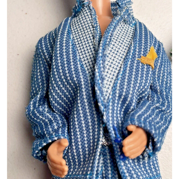 Vintage Ken Barbie Outfit Pinstripe Suit Dreamboat Shirt 1969 Mattel HTF Rare - Picture 9 of 16